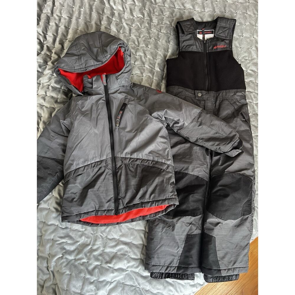 Snozu Kids Unisex 2-Piece Winter Ski/Snowsuit Set, Jacket & Bib Pants, Size: 6
